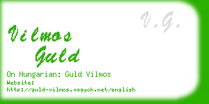 vilmos guld business card